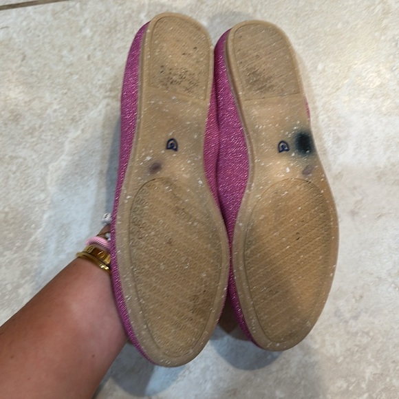 Rothy's The Flat In Bloom Metallic Purple Ballet Shoe 10 slip on flats - Picture 4 of 8